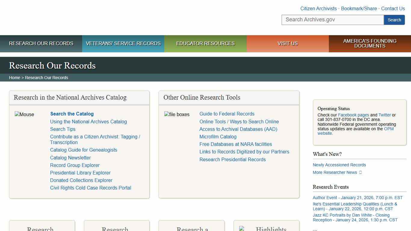 Research Our Records | National Archives